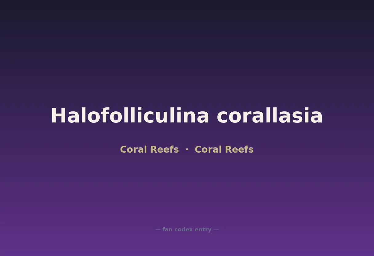 Halofolliculina corallasia
