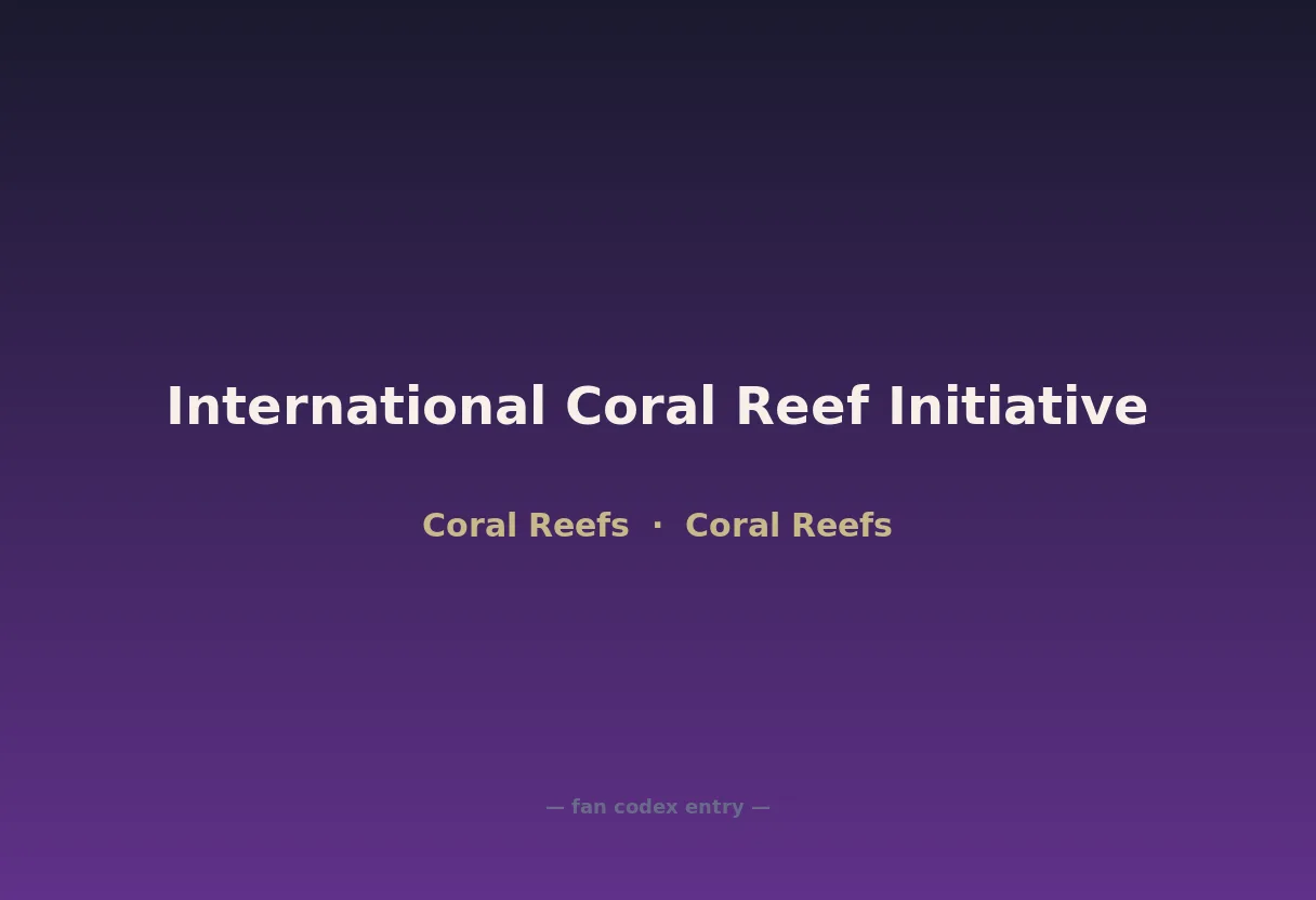 International Coral Reef Initiative