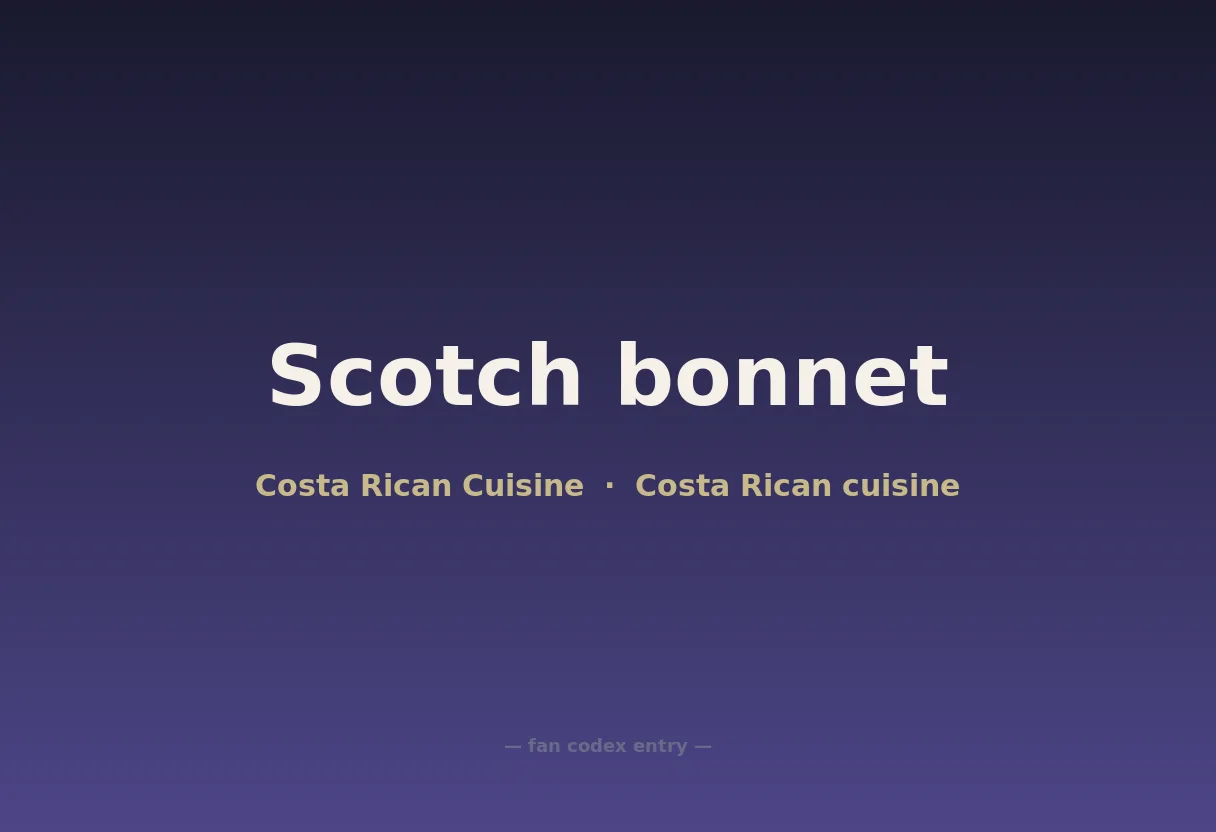 Scotch bonnet