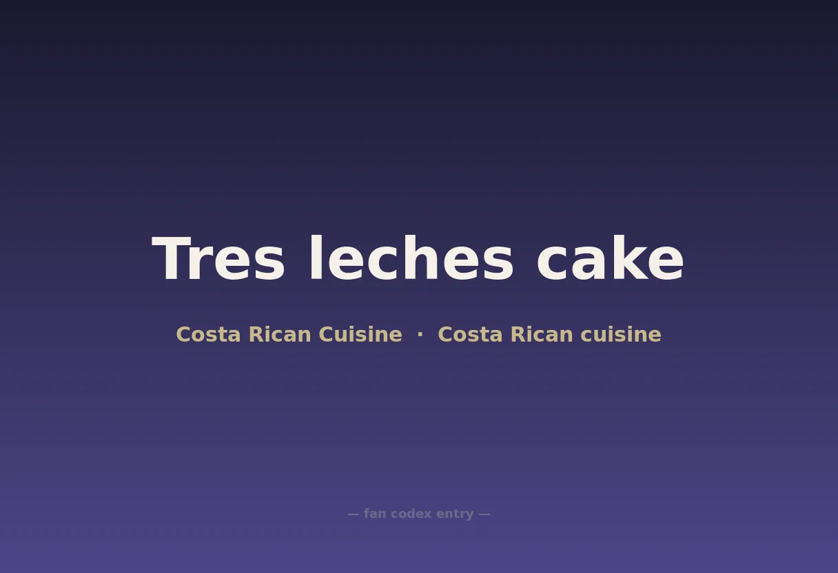 Tres leches cake
