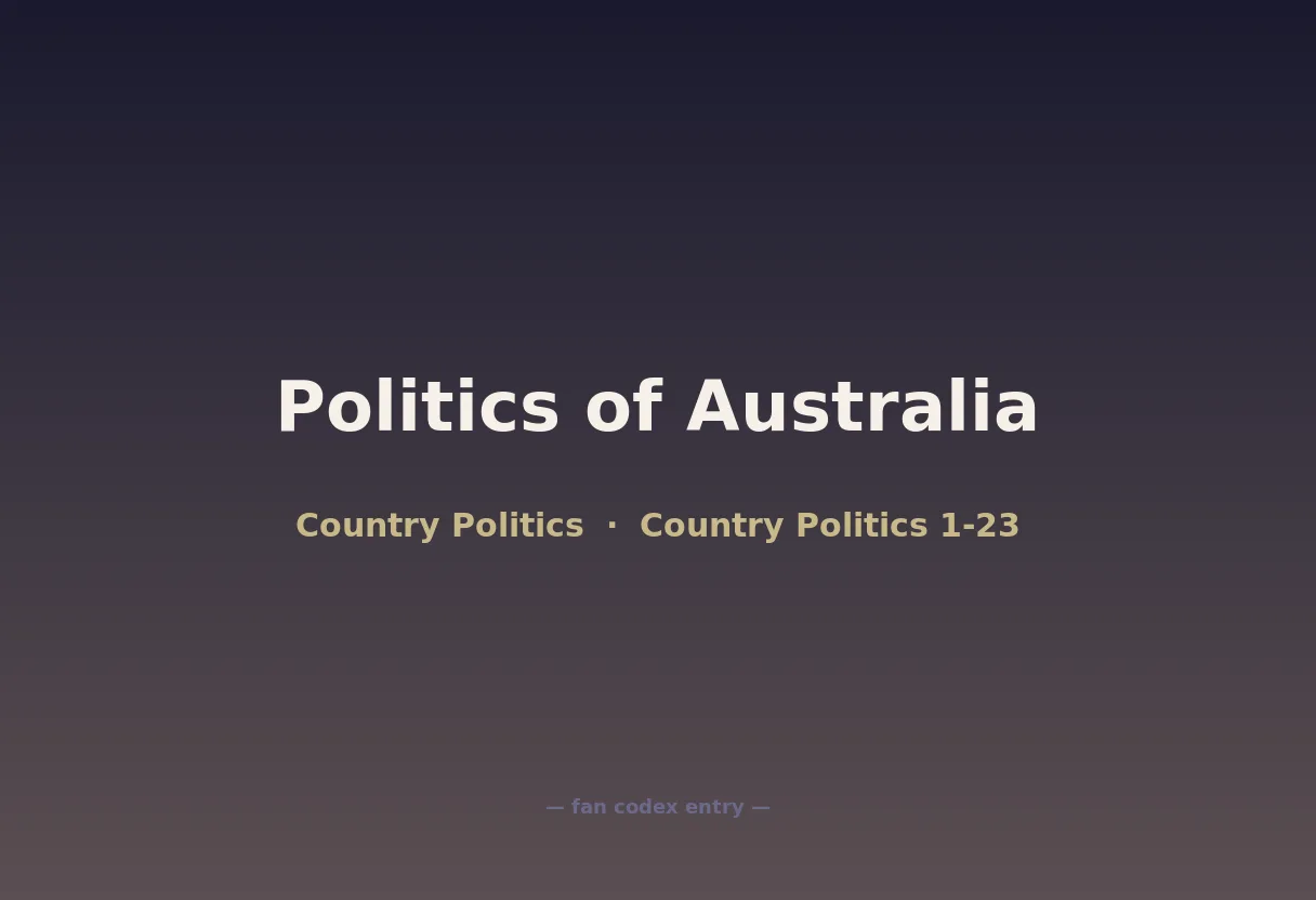 Politics of Australia