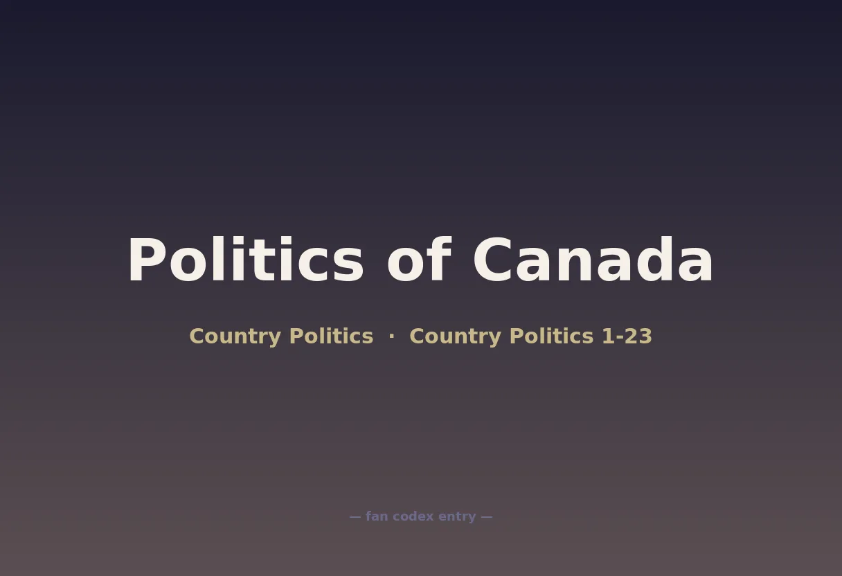 Politics of Canada
