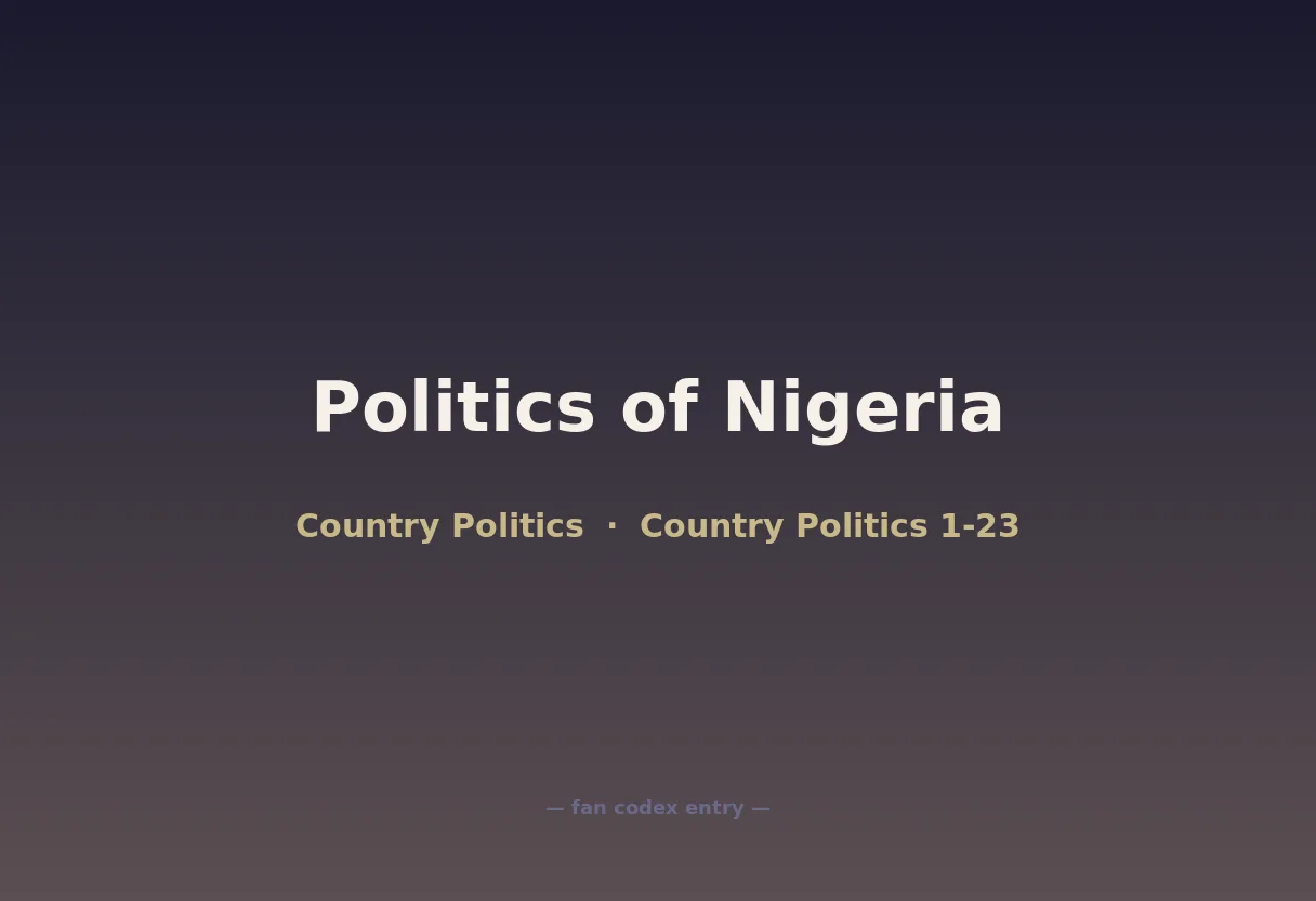 Politics of Nigeria