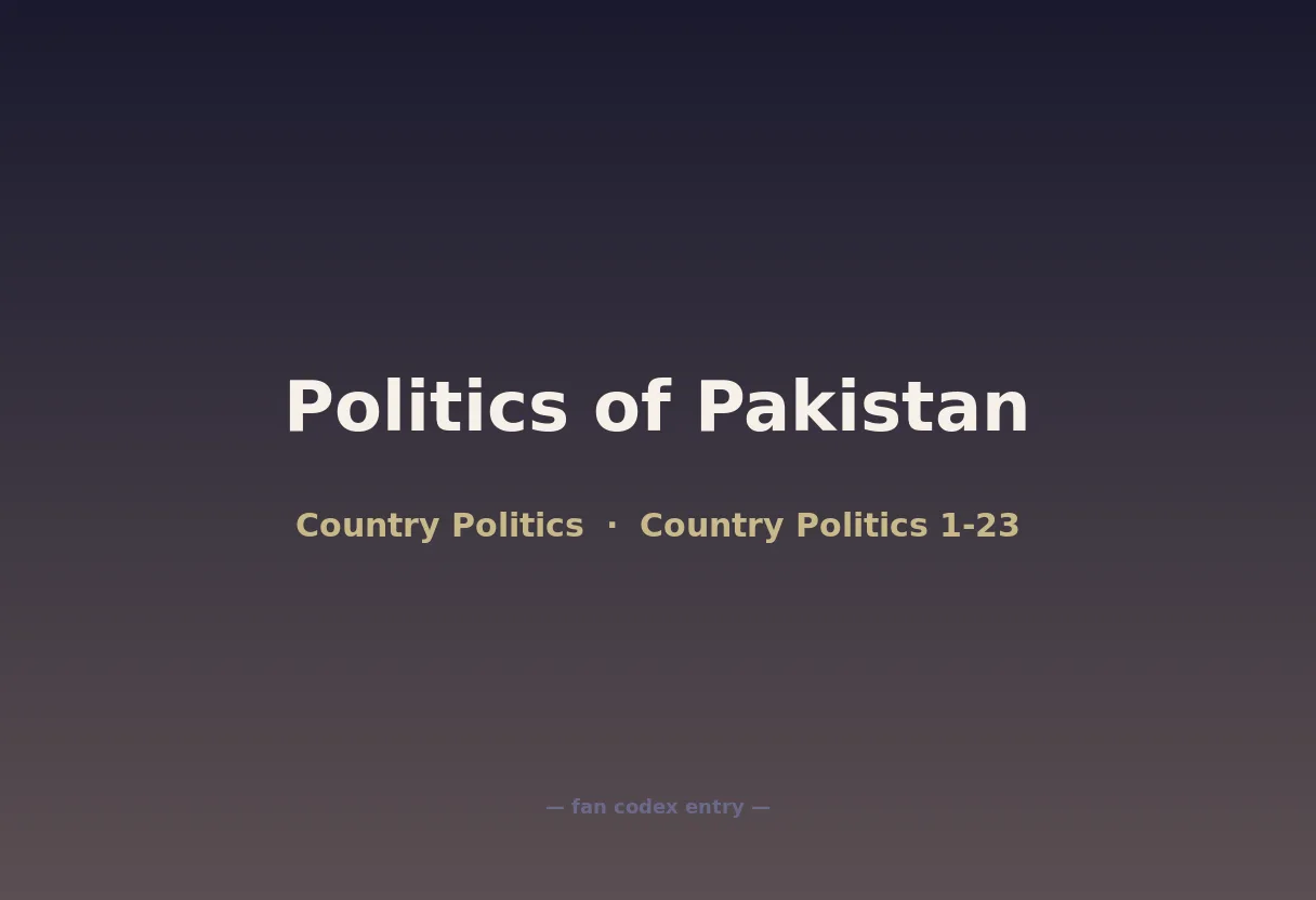 Politics of Pakistan