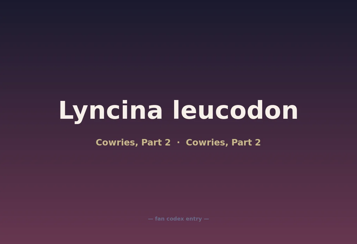 Lyncina leucodon