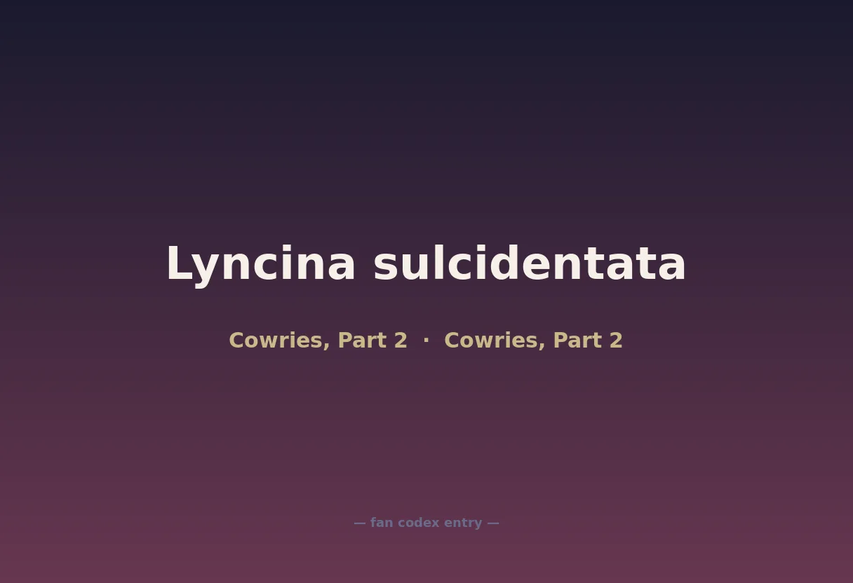 Lyncina sulcidentata