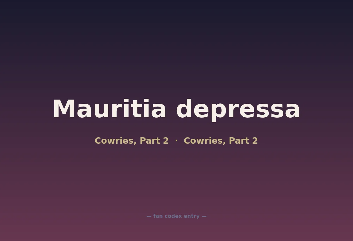 Mauritia depressa