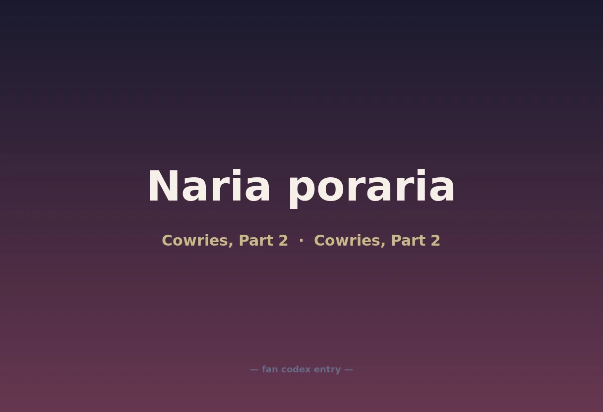Naria poraria