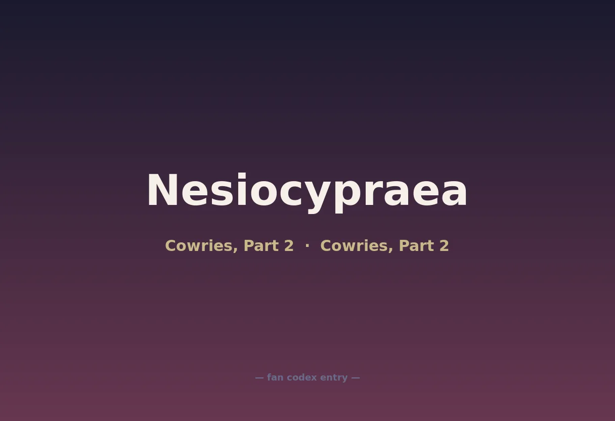 Nesiocypraea