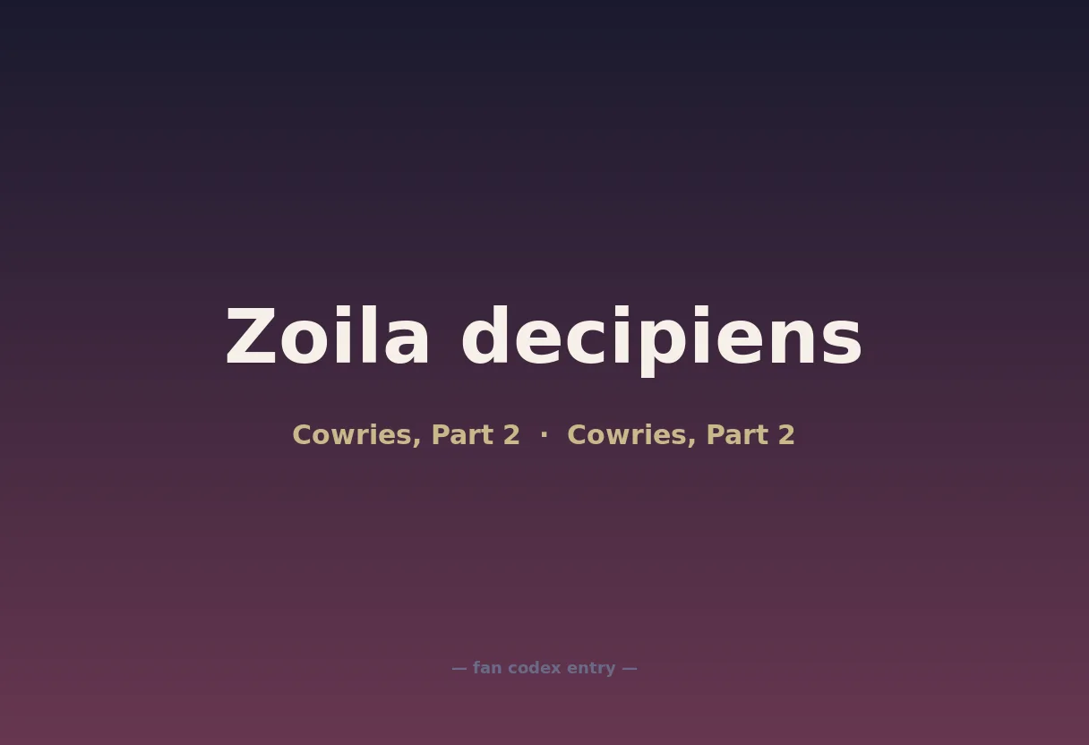 Zoila decipiens