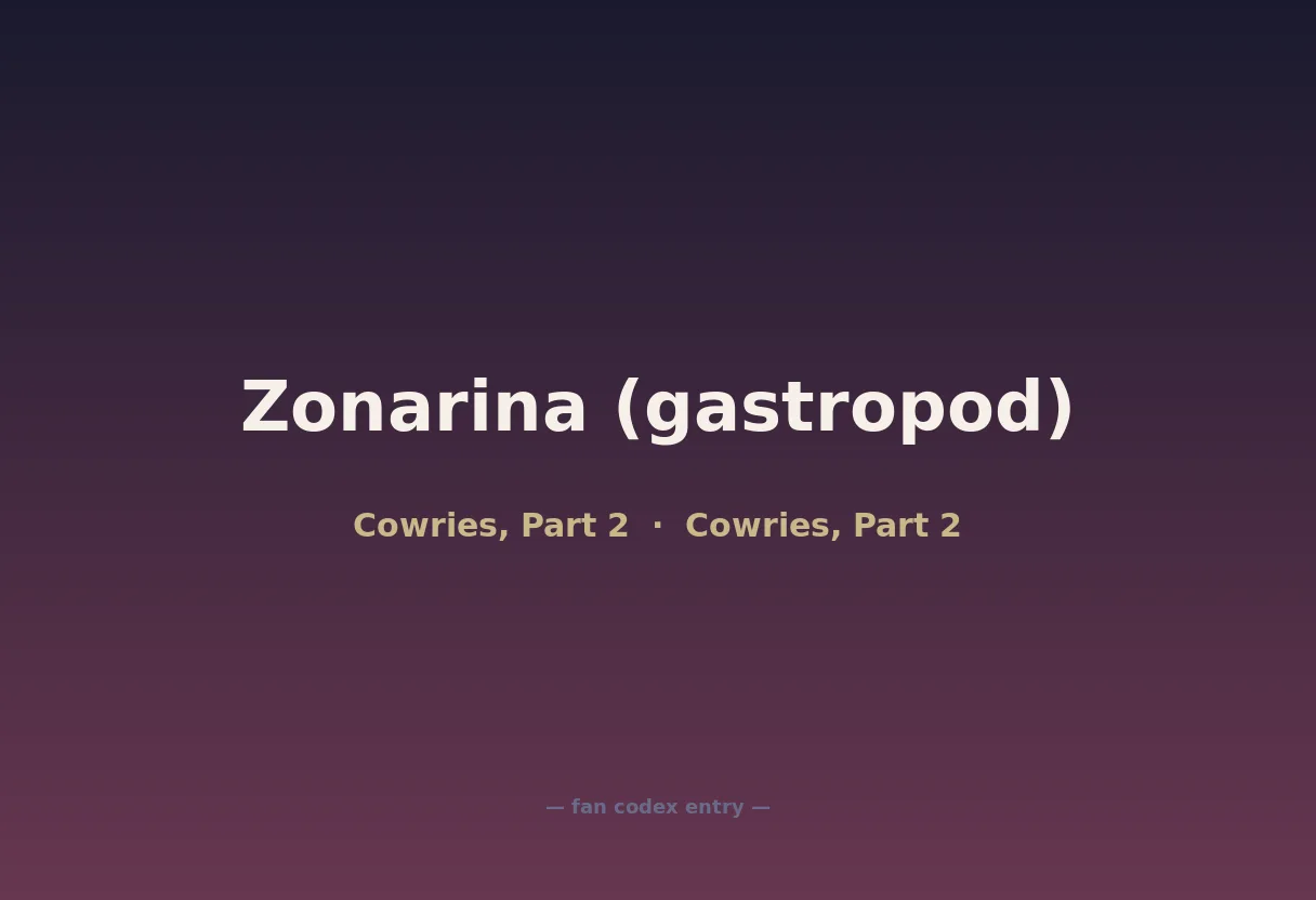 Zonarina (gastropod)