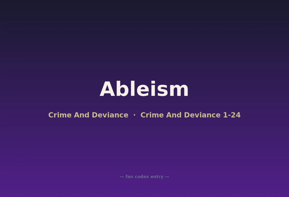 Ableism