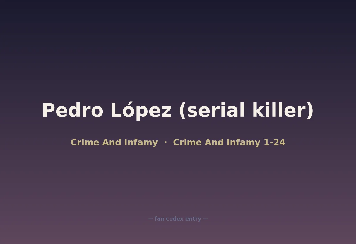 Pedro López (serial killer)