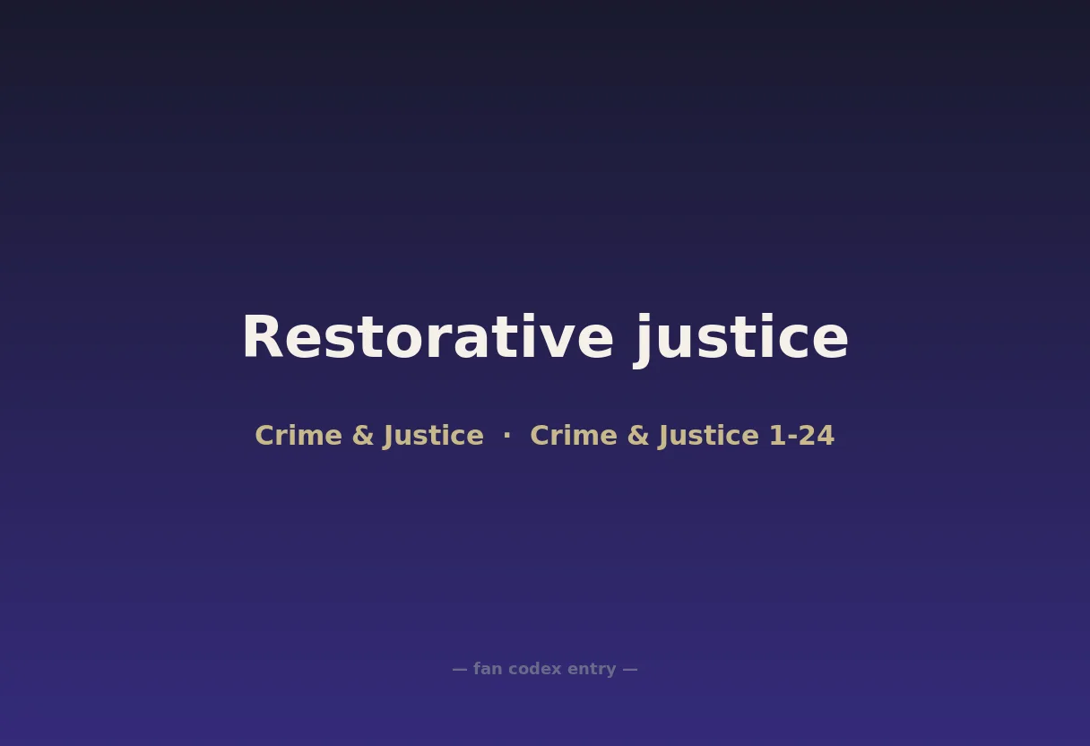 Restorative justice