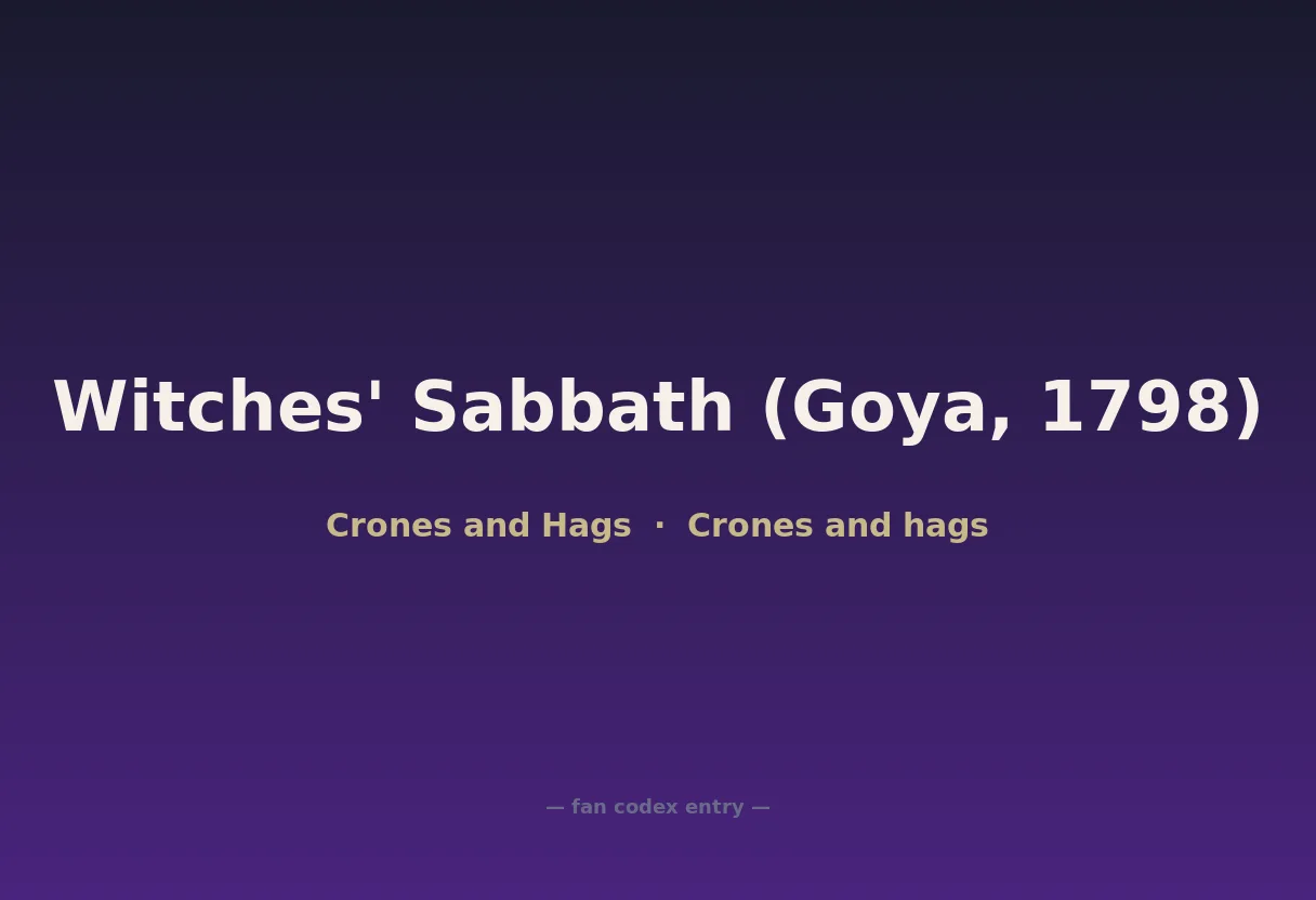 Witches' Sabbath (Goya, 1798)