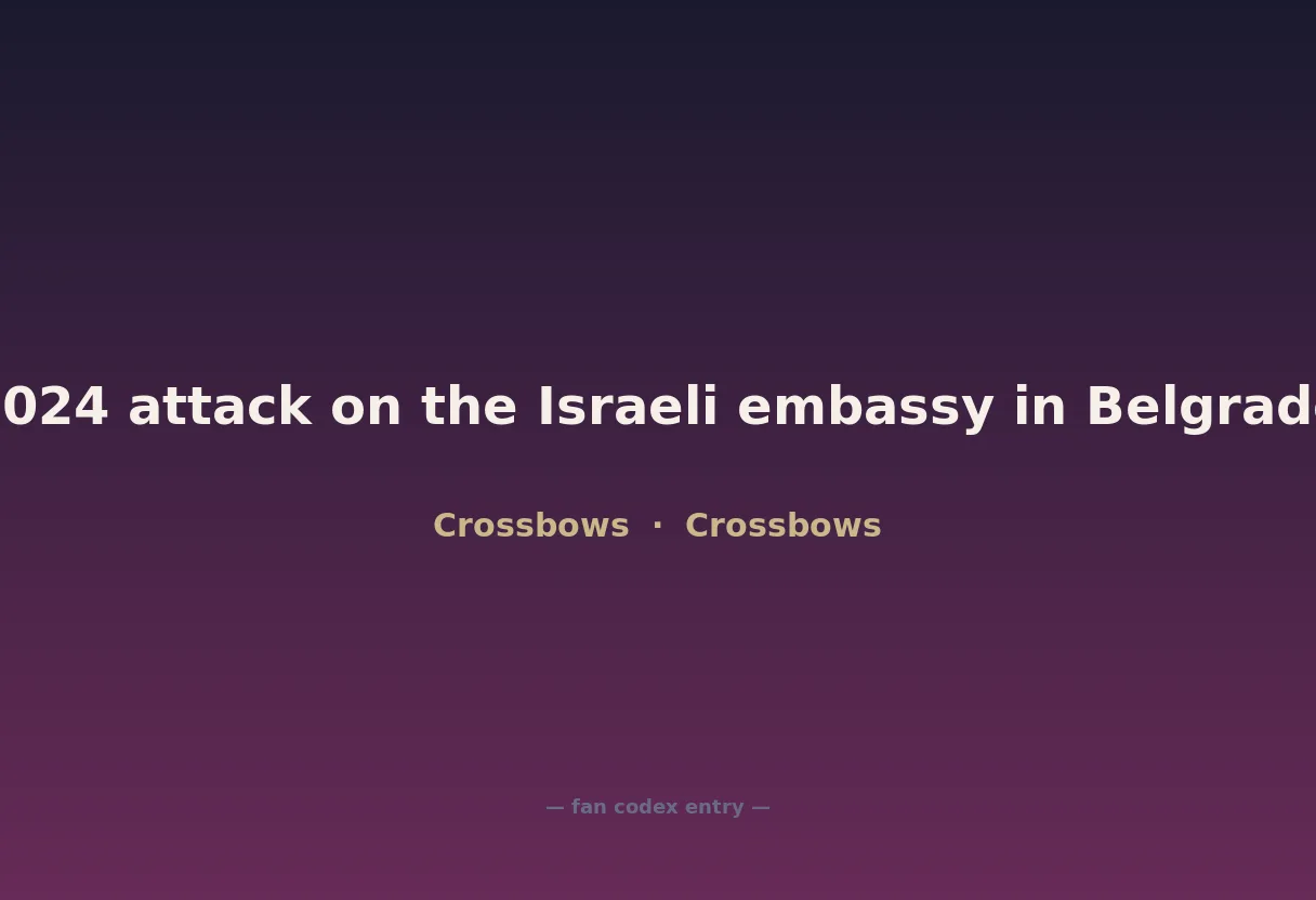 2024 attack on the Israeli embassy in Belgrade