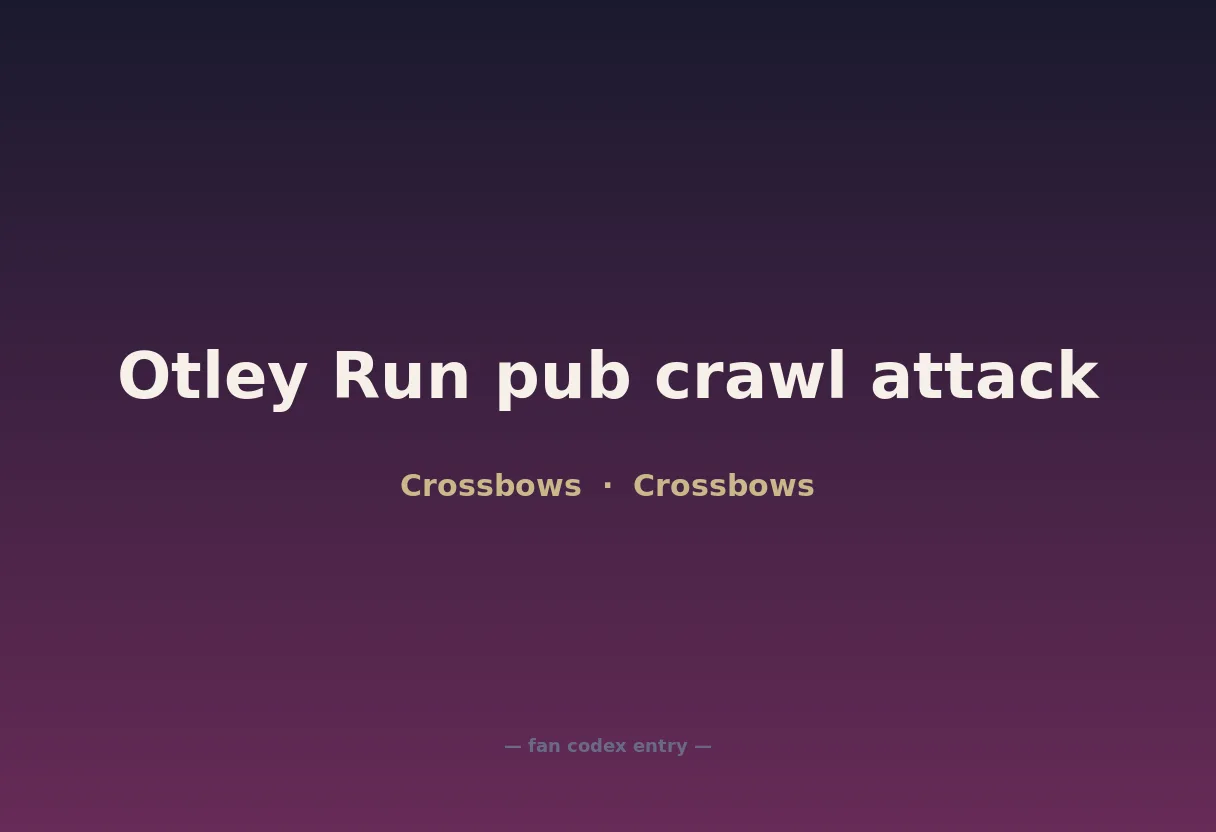 Otley Run pub crawl attack