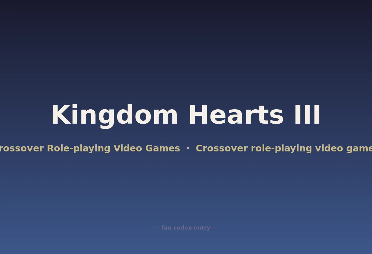Kingdom Hearts III