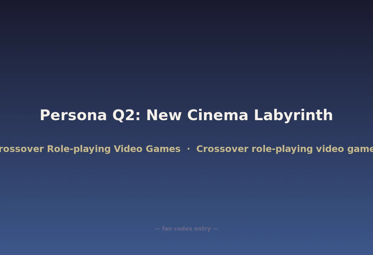 Persona Q2: New Cinema Labyrinth