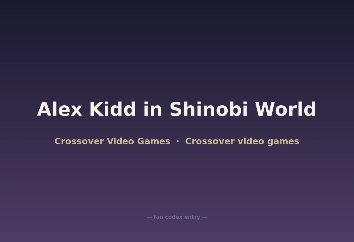 Alex Kidd in Shinobi World
