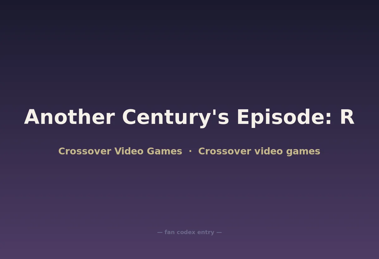 Another Century's Episode: R