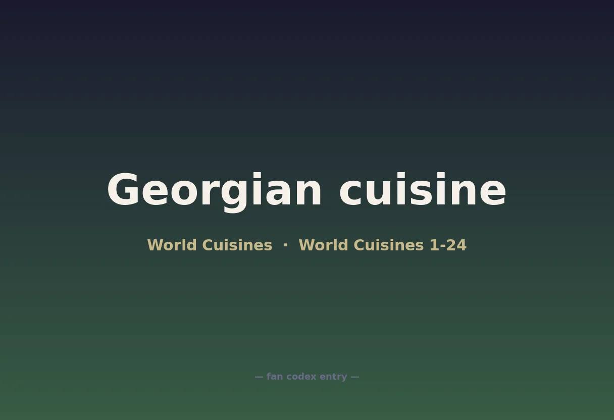 Georgian cuisine