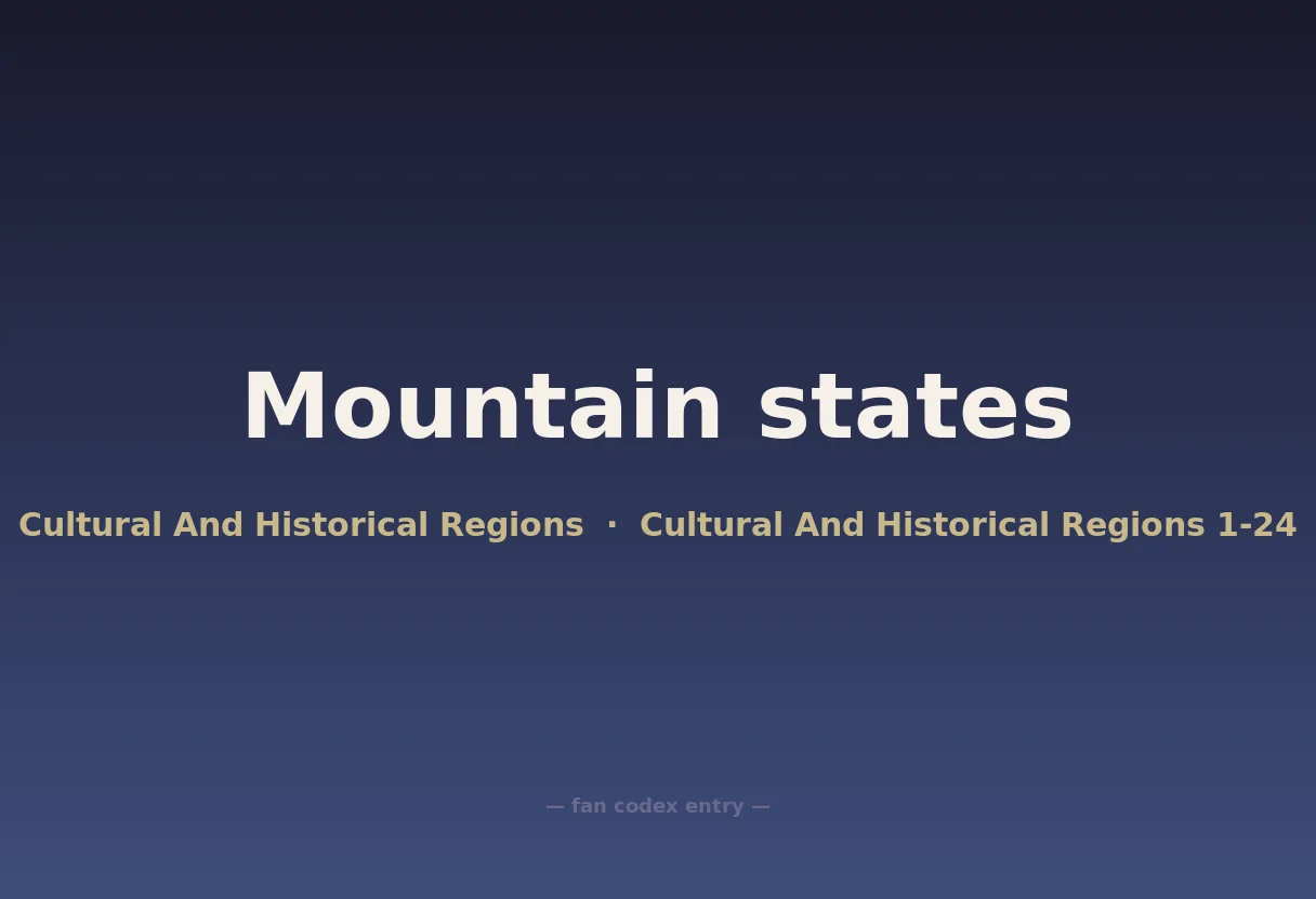 Mountain states