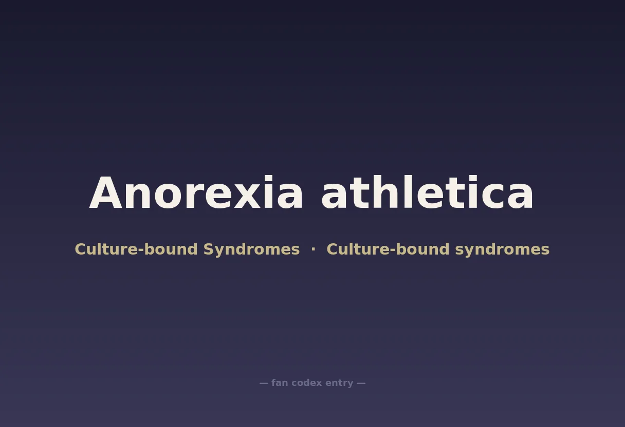 Anorexia athletica