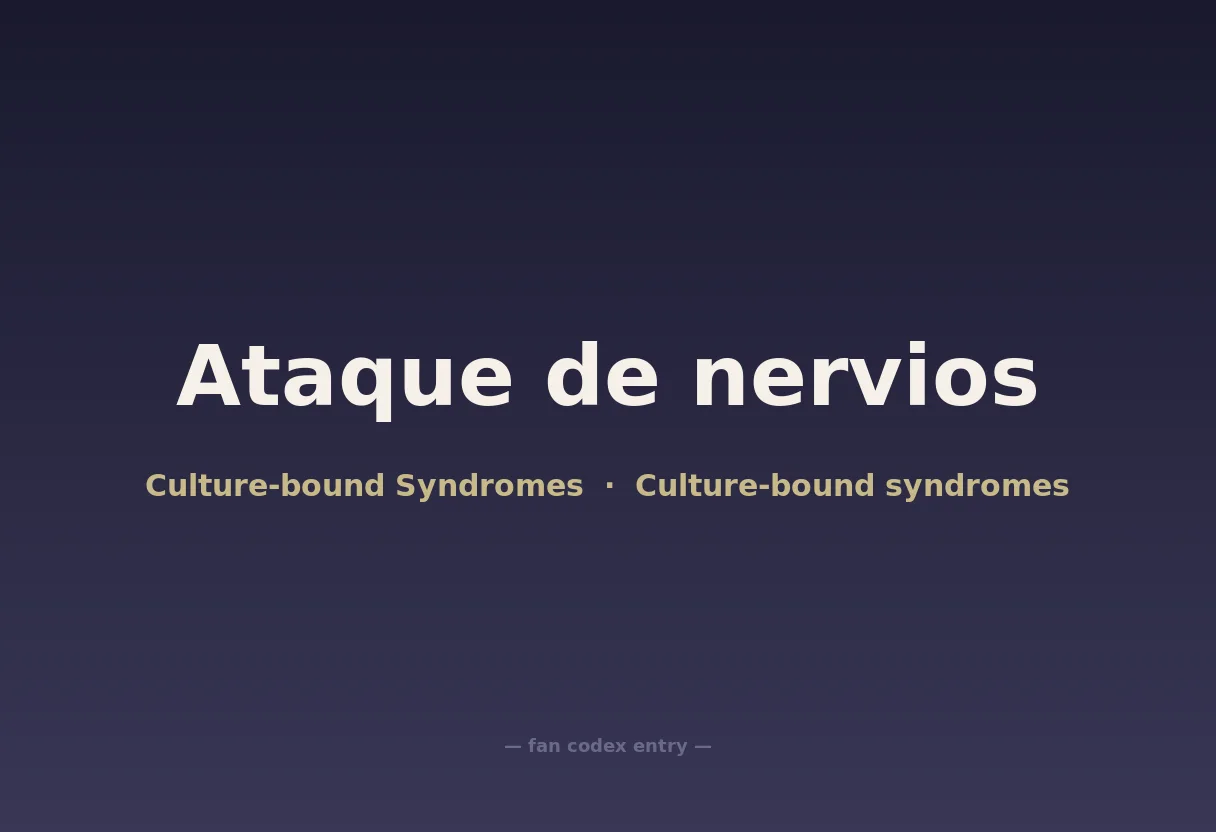 Ataque de nervios