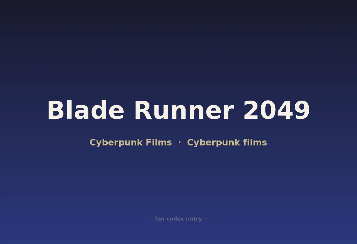 Blade Runner 2049