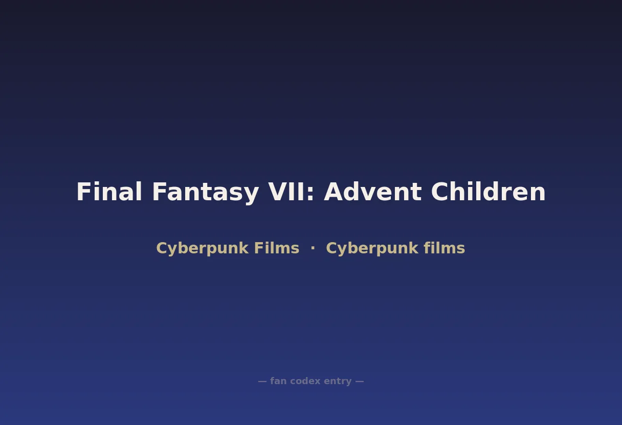 Final Fantasy VII: Advent Children