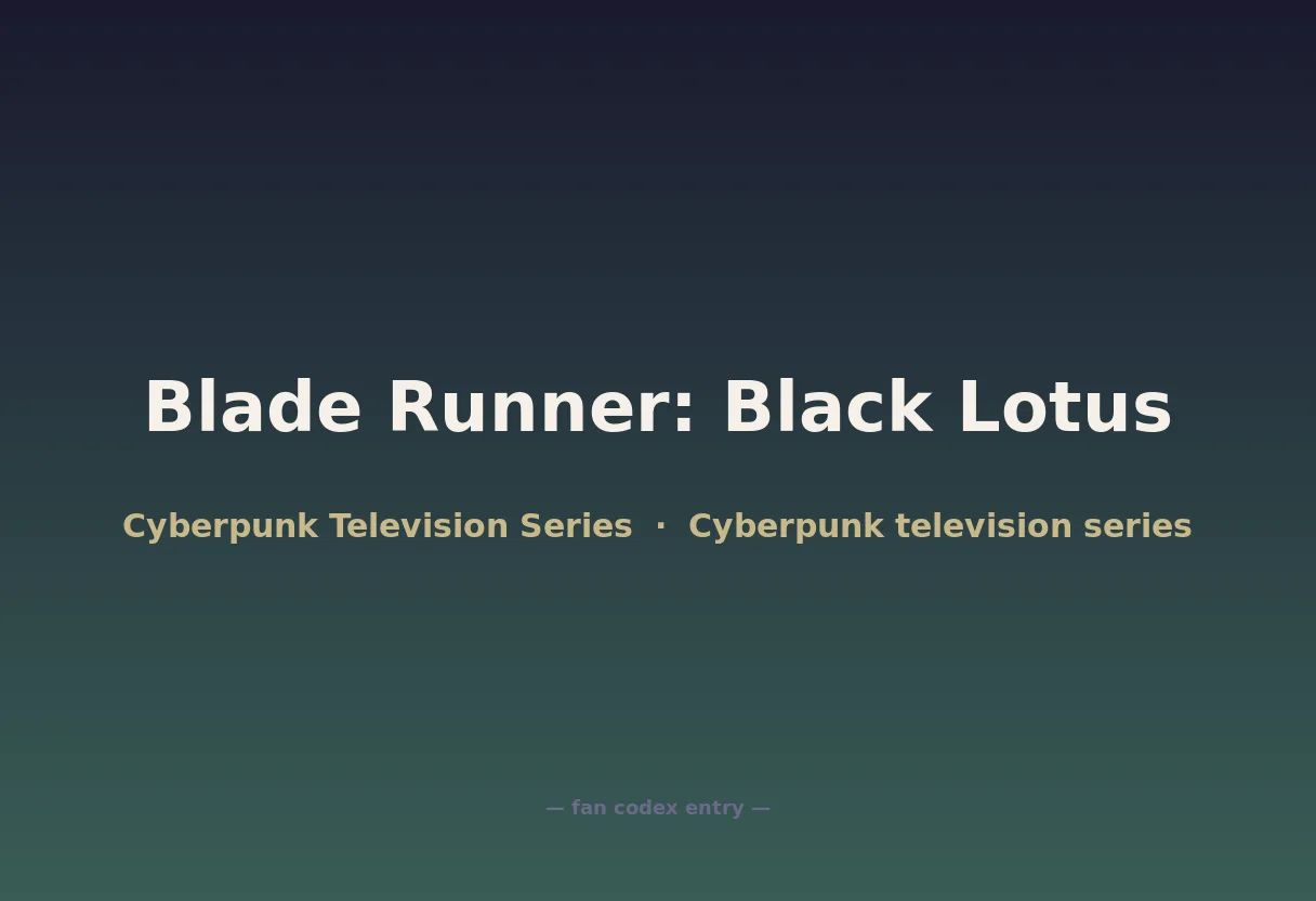 Blade Runner: Black Lotus