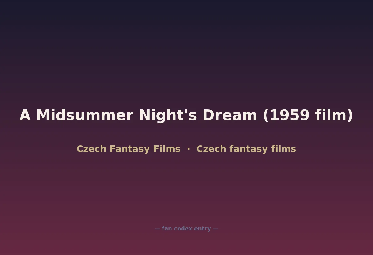 A Midsummer Night's Dream (1959 film)