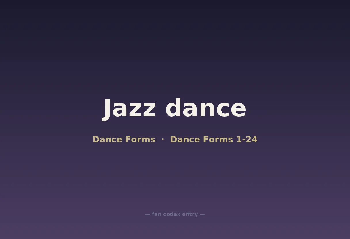 Jazz dance