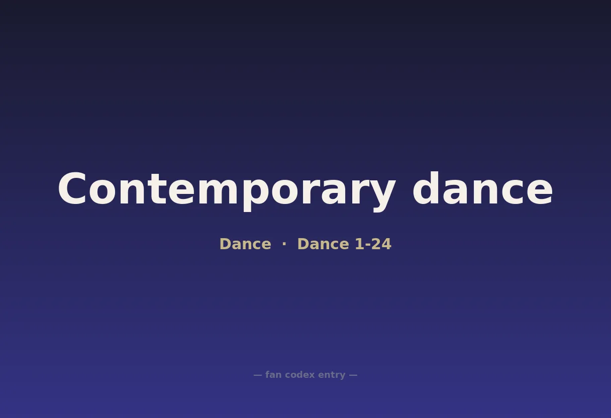 Contemporary dance