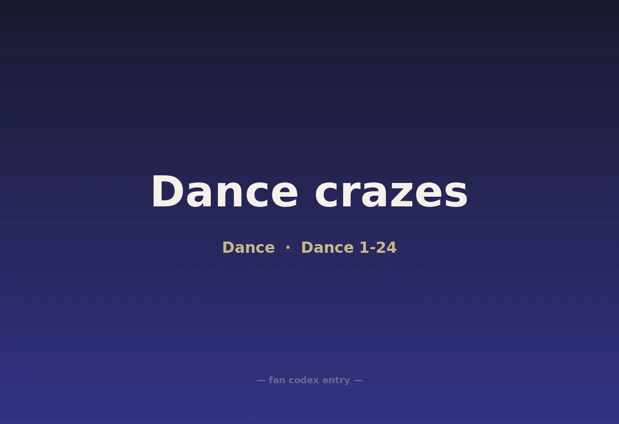 Dance crazes