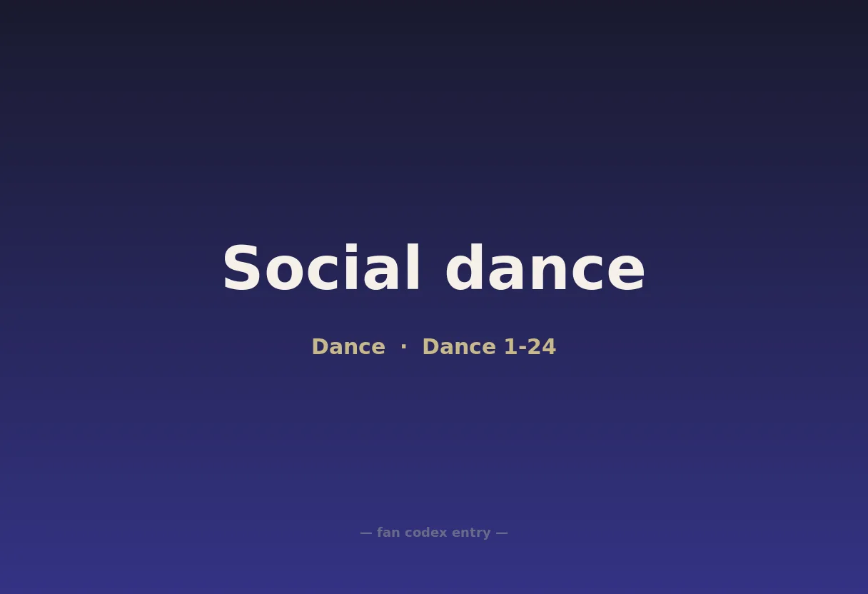 Social dance