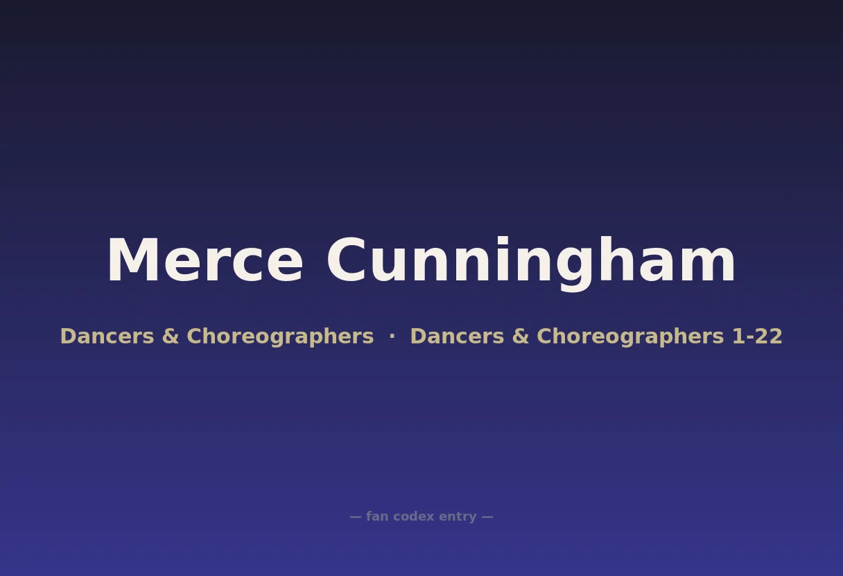 Merce Cunningham