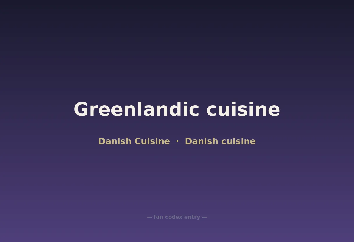Greenlandic cuisine