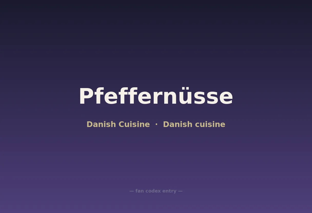 Pfeffernüsse