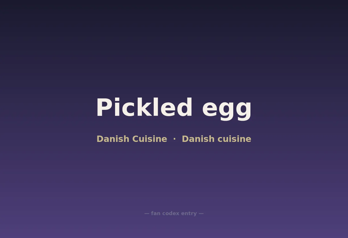 Pickled egg