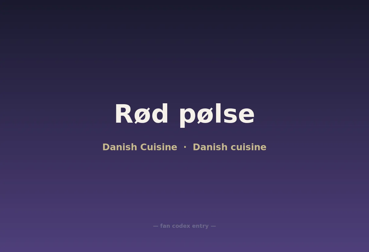 Rød pølse