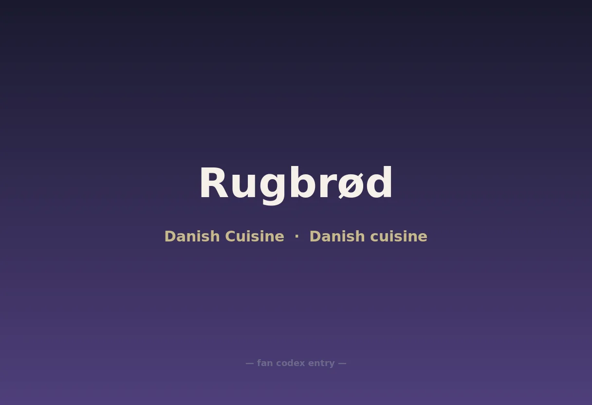 Rugbrød