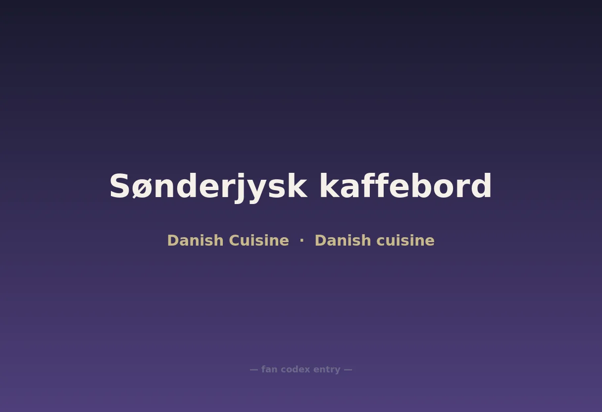 Sønderjysk kaffebord