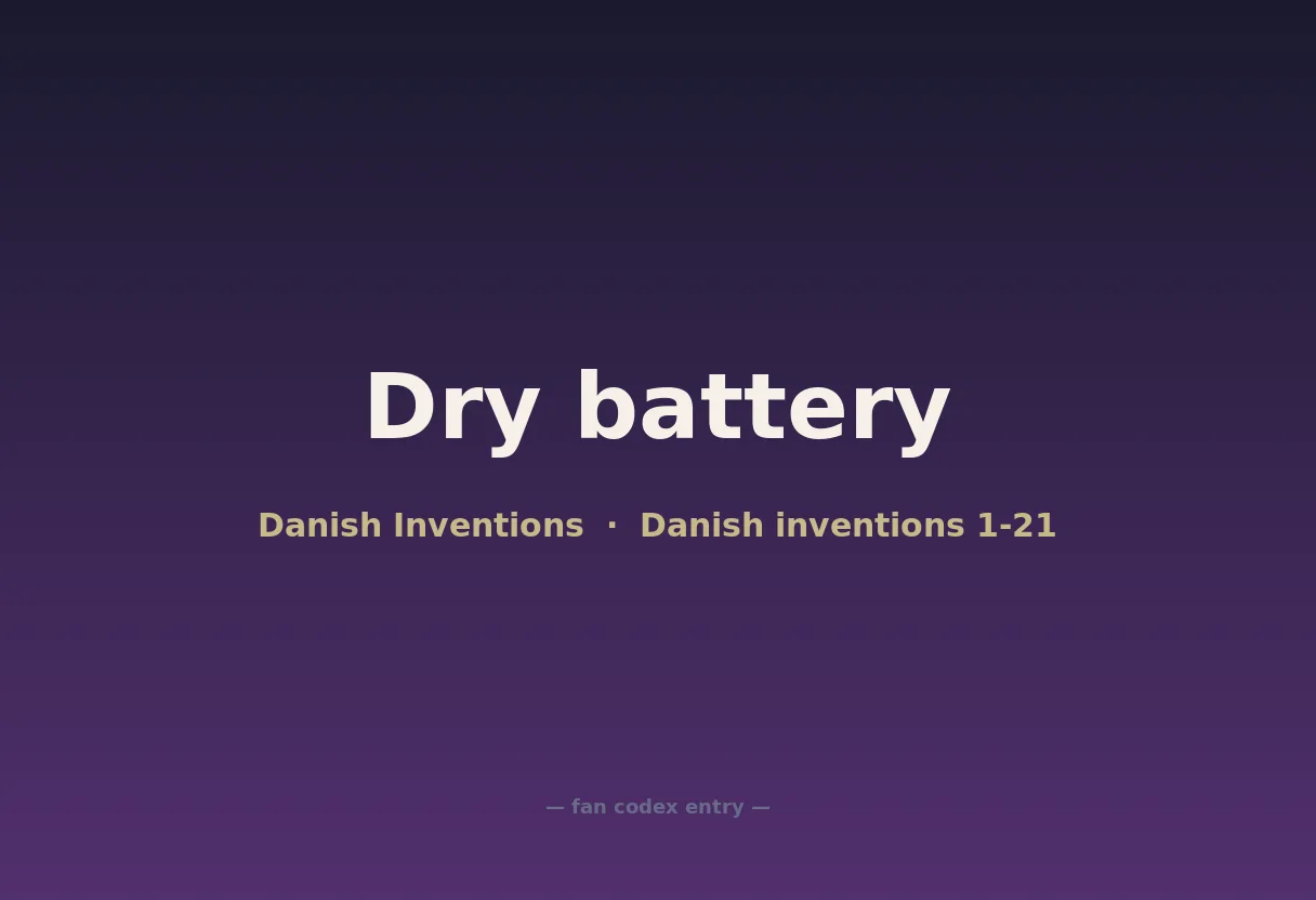 Dry battery