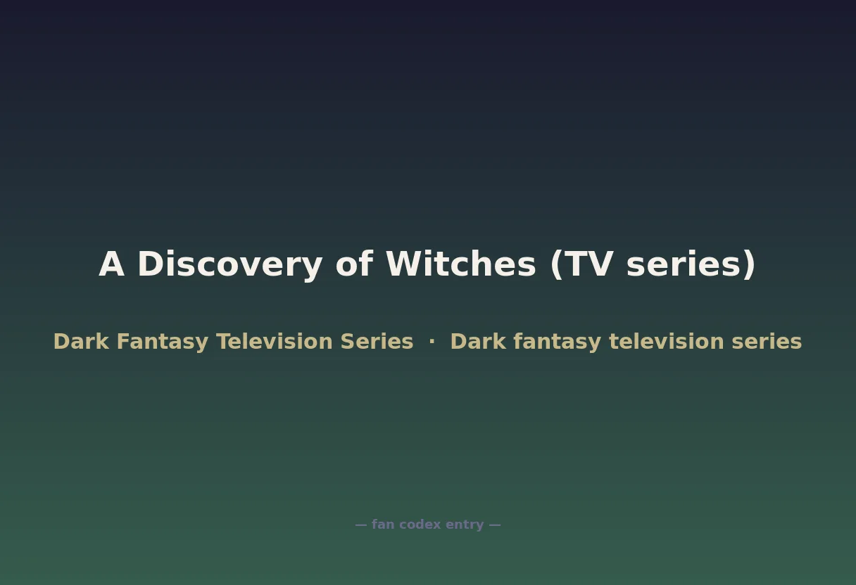 A Discovery of Witches (TV series)