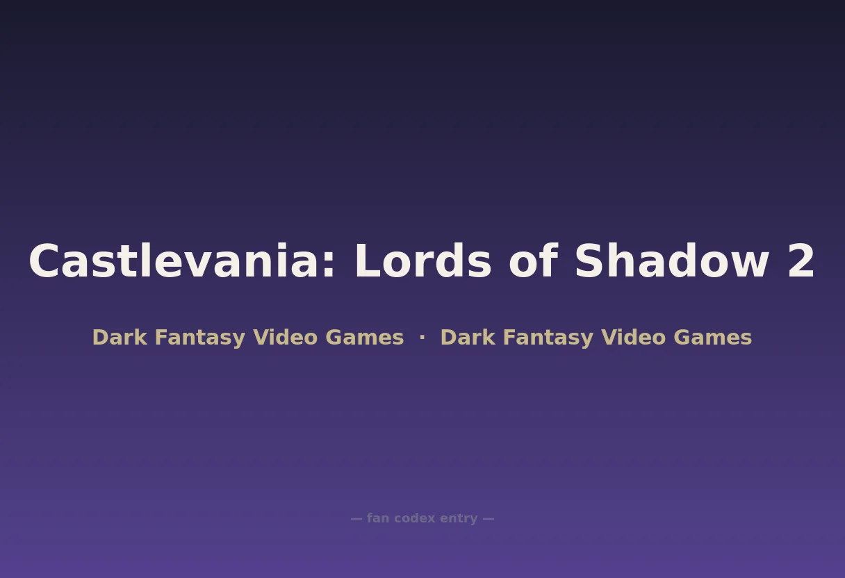 Castlevania: Lords of Shadow 2