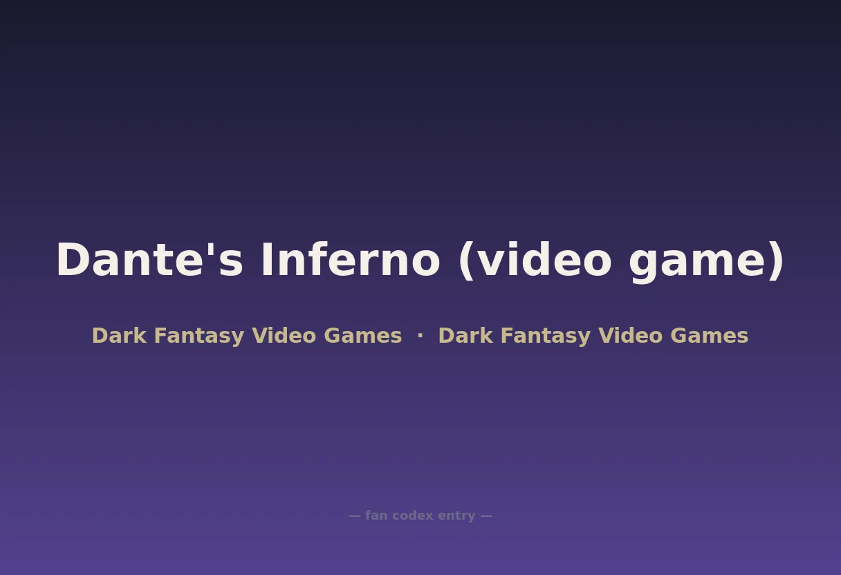 Dante's Inferno (video game)