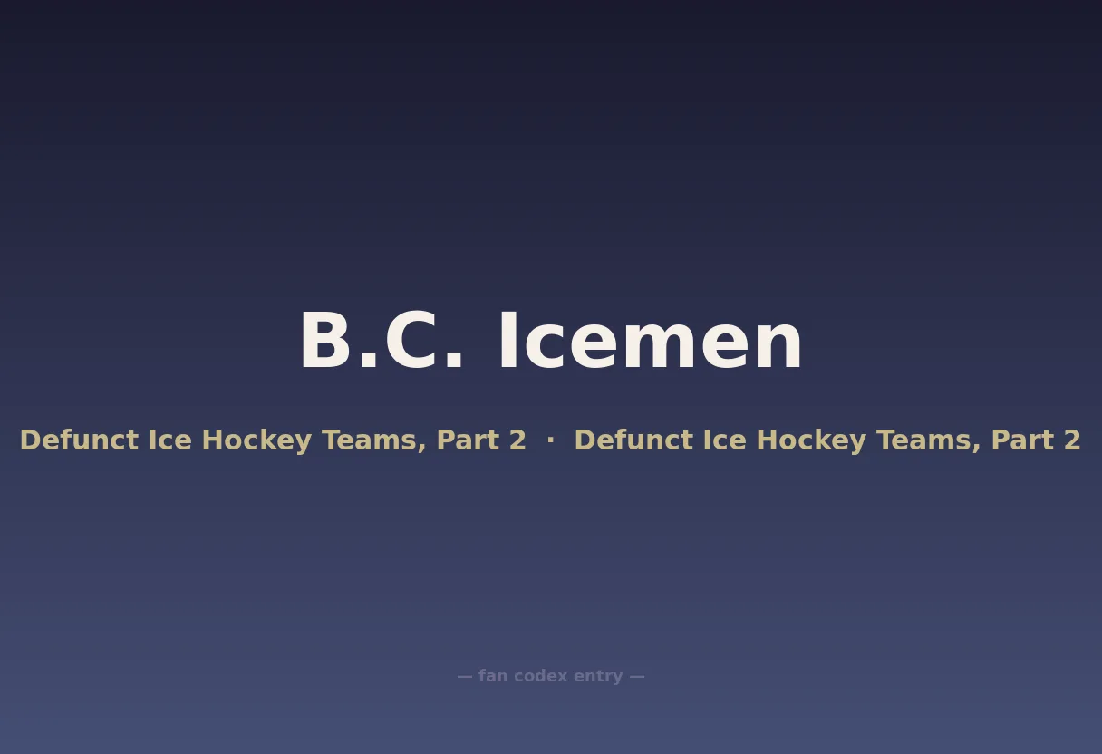 B.C. Icemen