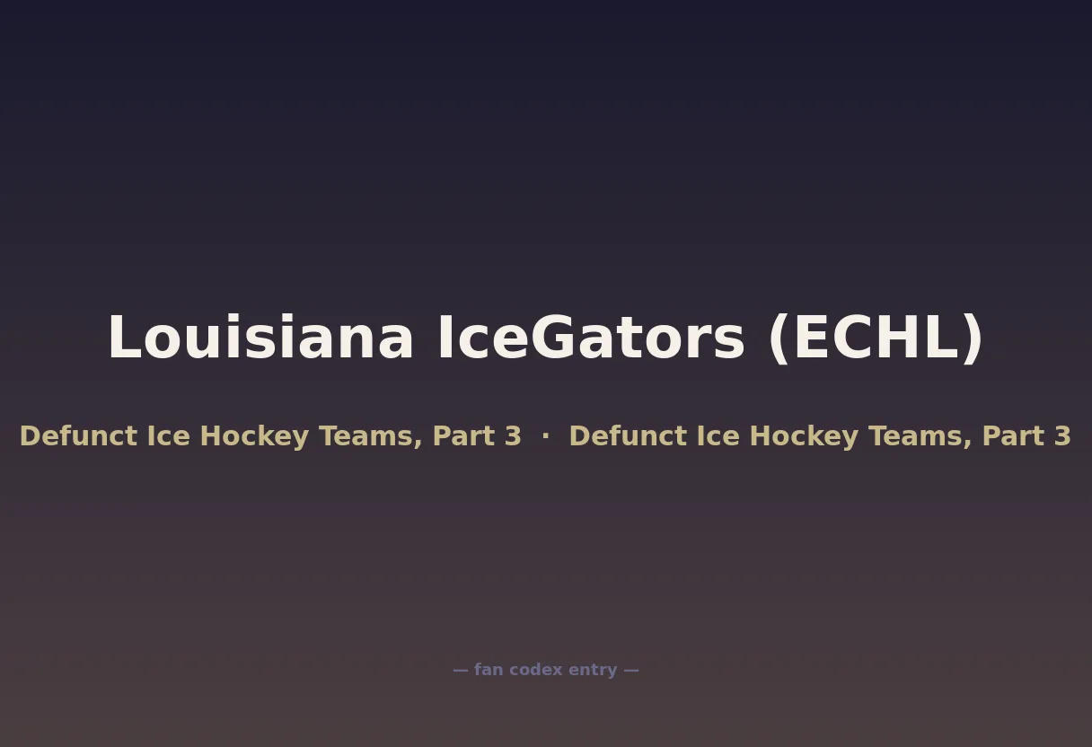 Louisiana IceGators (ECHL)